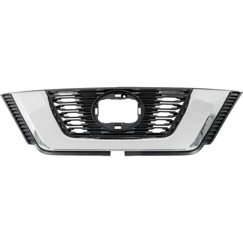 NISSAN ROGUE (2.5L) GRILLE CHROME/BLACK (W/CAMERA)(WO/MIDNIGHT PKG)**CAPA** OEM#623109TG0B 2018-2020 PL#NI1200291C