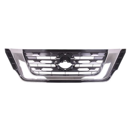 NISSAN PATHFINDER  GRILLE PTD-SILVER/BLACK (S/SV/SL)(WO/CAMERA) OEM#623109PF1A 2017-2020 PL#NI1200296
