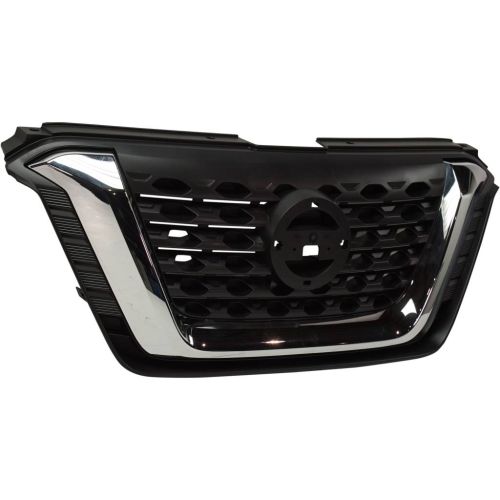 NISSAN KICKS  GRILLE BLACK W/CHROME MLDG (S/SV) OEM#623105RB0A 2018-2020 PL#NI1200301
