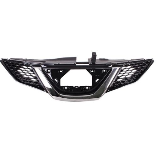 NISSAN ROGUE SPORT (2.0L) GRILLE ASSY PTD-BLACK W/CHROME MLDG (WO/INTELLIGENT CRUISE) OEM#623106MG0B 2018-2019 PL#NI1200312