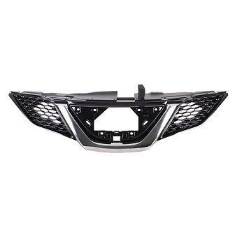 NISSAN ROGUE SPORT  (2.0L) GRILLE ASSY PTD-BLACK W/CHROME MLDG (W/INTELLIGENT CRUISE) OEM#623106MG5B 2018-2019 PL#NI1200313