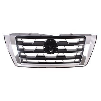 NISSAN(DATSUN) ARMADA GRILLE BLACK W/CHROME FRAME (WO/CAMERA) **CAPA** OEM#623106JL0A 2021-2024 PL#NI1200326C