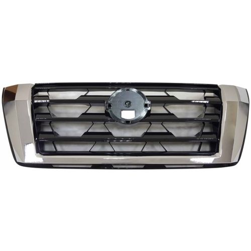 NISSAN(DATSUN) ARMADA GRILLE BLACK W/CHROME FRAME (W/CAMERA)(SL/PLATINUM) OEM#623106JL1B 2021-2024 PL#NI1200340