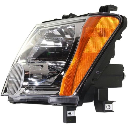 NISSAN(DATSUN) XTERRA HEAD LAMP ASSEMBLY LEFT (Driver Side) (CHROME BEZEL)(EXC S/X MDL) OEM#26060EA025 2005-2015 PL#NI2502161