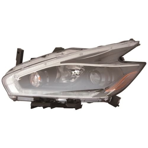 NISSAN MURANO  HEAD LAMP ASSY LEFT (Driver Side) (HALOGEN)(W/BLACK BEZEL) OEM#260609UE9A 2018 PL#NI2502260