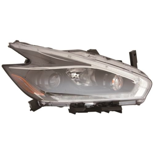 NISSAN MURANO  HEAD LAMP ASSY RIGHT (Passenger Side) (HALOGEN)(W/BLACK BEZEL) OEM#260109UE9A 2018 PL#NI2503260