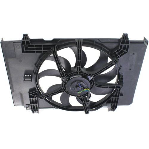 NISSAN(DATSUN) CUBE RADIATOR & A/C FAN ASSEMBLY (SINGLE FAN)( AT)(MT W/AC)(TO 11-09) OEM#214811FC0A 2009-2010 PL#NI3115141