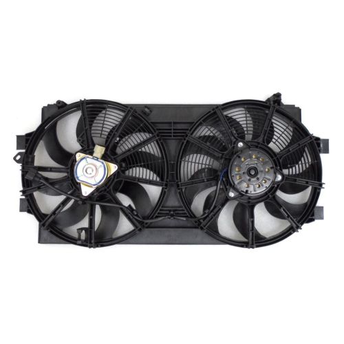 NISSAN LEAF  RADIATOR & A/C FAN ASSY (DUAL FAN)(WO/MODULE) OEM#214813NA0A-PFM 2011-2012 PL#NI3115151
