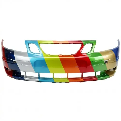 SAAB SAAB 9-3  (SEDAN)(CONVT ) FRONT BUMPER COVER PRM-L.GRAY (W/HEAD LAMP WASHER) OEM#32016140 2004-2007 PL#SB1000123