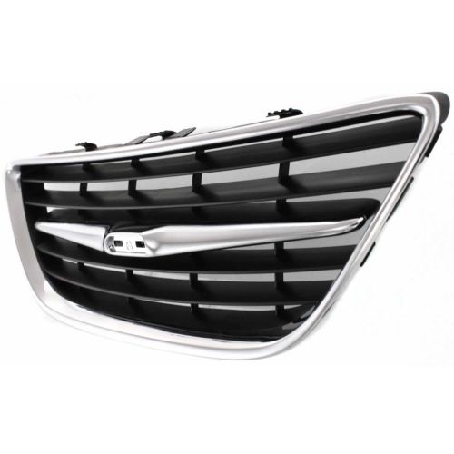 SAAB SAAB 9-3  (SEDAN)(CONVT ) GRILLE CENTER CHROME/BLACK OEM#12797998 2003-2007 PL#SB1200102