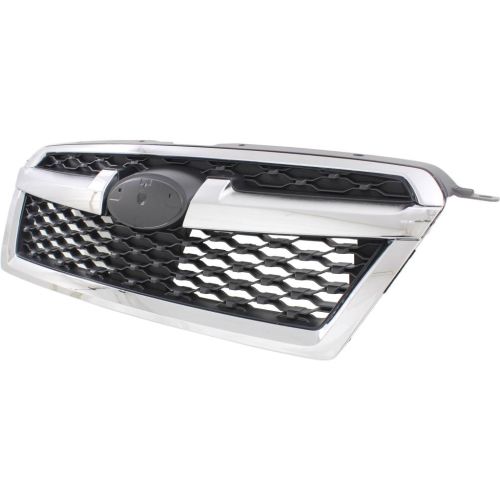 SUBARU LEGACY GRILLE BLACK (W/CHR MLDG) **CAPA** OEM#91121AJ13A 2013-2014 PL#SU1200157C