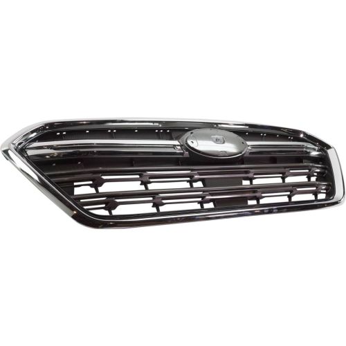 SUBARU OUTBACK  GRILLE ASSY PTD-SILVER (WO/50th Edition)(W/CHROME TRIM) OEM#91121AL17B 2018-2019 PL#SU1200172