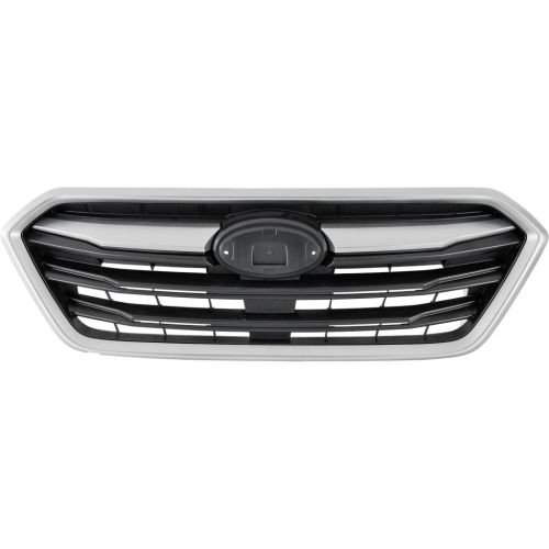 SUBARU LEGACY GRILLE ASSY BLACK/SILVER W/SILVER FRAME OEM#91121AL18A 2018-2019 PL#SU1200180
