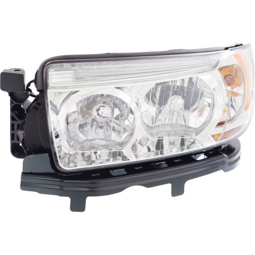 SUBARU FORESTER HEAD LAMP ASSEMBLY LEFT (Driver Side) (HALOGEN)(EXC SPORT PKG)**CAPA** OEM#84001SA471 2006-2008 PL#SU2502119C