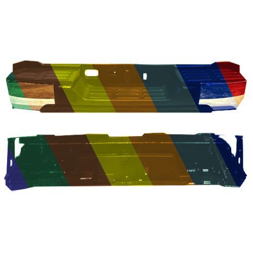 TOYOTA TUNDRA REAR STEP BUMPER ASSY W/CHROME COVER WO/BMP END (WO/SENSOR)(WO/TOW HITCH) OEM#521500C040-PFM 2022-2024 PL#TO1103143