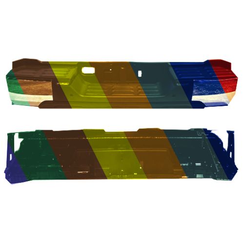 TOYOTA TUNDRA REAR STEP BUMPER ASSY W/CHROME COVER WO/BMP END (W/SENSOR)(WO/TOW HITCH) OEM#521500C040-PFM 2022-2024 PL#TO1103144