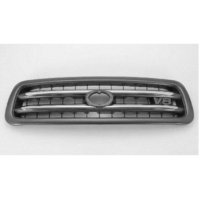 TOYOTA SEQUOIA  GRILLE D. GRAY W/CHROME MLDG (LIMITED) OEM#531000C040C0 2001-2004 PL#TO1200243