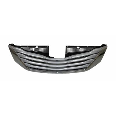 TOYOTA SIENNA GRILLE ASSEMBLY CHR/BLK W/CHR MOLDING (XLE/LTD)(WO/RADAR CRUISE) OEM#5310108100 2011-2012 PL#TO1200335