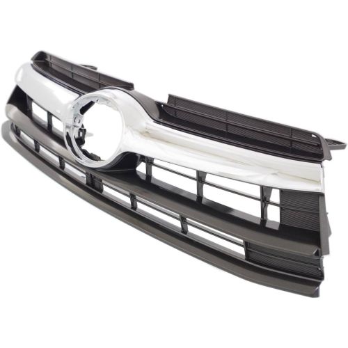 TOYOTA HIGHLANDER HYBRID GRILLE UPPER BLACK W/GRILLE MOLDING CHROME OEM#531010E170 2014-2016 PL#TO1200371