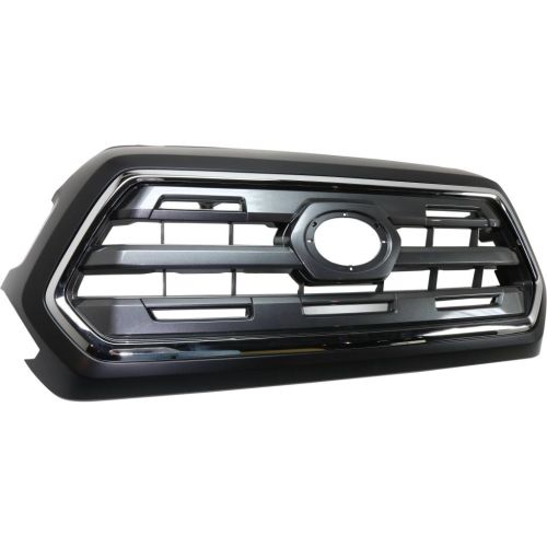 TOYOTA TACOMA  GRILLE PTD/SILVER GRAY W/CHROME SURROND MLDG (LTD)**CAPA** OEM#5310004540C0 2016-2017 PL#TO1200409C