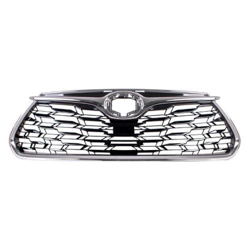 TOYOTA HIGHLANDER GRILLE PTD-BLACK W/CHROME MLDG (WO/FRONT VIEW CAMERA)(LIMITED) OEM#531010E370 2020-2023 PL#TO1200456