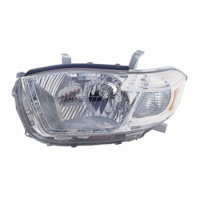 TOYOTA HIGHLANDER HEAD LAMP UNIT LEFT (Driver Side) (JAPAN)(EXC SPORT MDL)(CHROME HOUSING) OEM#8117048460 2008-2010 PL#TO2502176