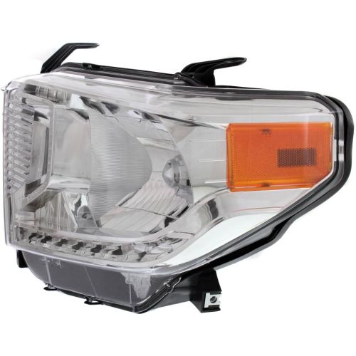 TOYOTA TUNDRA HEAD LAMP ASSEMBLY LEFT (Driver Side) (SR/SR5/LTD)(WO/AUTO LEVEL) OEM#811500C081 2014-2017 PL#TO2502218