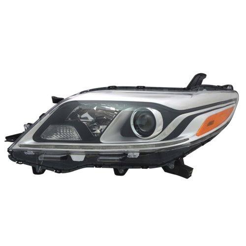 TOYOTA SIENNA HEAD LAMP ASSY LEFT (Driver Side) (HALOGEN)(W/LED DRL)(LTD)**NSF** OEM#8115008061 2015-2020 PL#TO2502230N