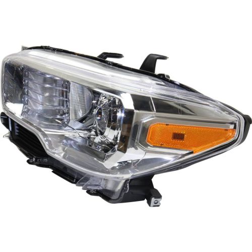 TOYOTA TACOMA HEAD LAMP ASSEMBLY LEFT (Driver Side) (WO/LED DRL)(WO/FOG)(CHR BEZEL) **CAPA** OEM#8115004250 2016-2018 PL#TO2502242C