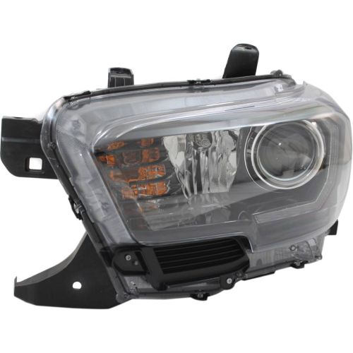 TOYOTA TACOMA HEAD LAMP ASSY LEFT (Driver Side) (W/LED DRL)(BLACK BEZEL)(TRD-PRO)(HALOGEN HEAD LAMP) OEM#8115004280 2018-2019 PL#TO2502254