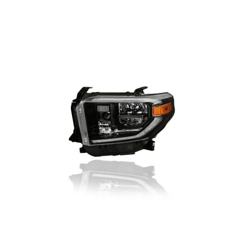 TOYOTA TUNDRA HEAD LAMP ASSY LEFT (Driver Side) (Driver Side) (LED)(W/SMOKED CHROME) **CAPA** OEM#811500C211 2019-2021 PL#TO2502281C