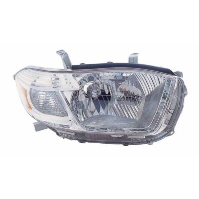 TOYOTA HIGHLANDER HEAD LAMP UNIT RIGHT (Passenger Side) (JAPAN)(EXC SPORT MDL)(CHR HOUSING)**CAPA** OEM#8113048470 2008-2010 PL#TO2503176C