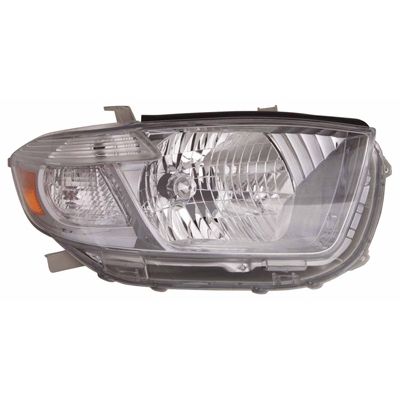 TOYOTA HIGHLANDER HEAD LAMP UNIT RIGHT (Passenger Side) (JAPAN)(SPORT MDL)(BLACK HOUSING) OEM#8113048480 2008-2010 PL#TO2503177