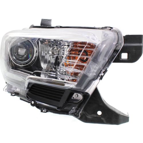TOYOTA TACOMA HEAD LAMP ASSEMBLY RIGHT (Passenger Side) (W/LED DRL)(CHR/BLK BEZEL) OEM#8111004270 2016-2023 PL#TO2503244