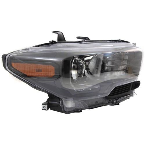 TOYOTA TACOMA HEAD LAMP ASSY RIGHT (Passenger Side) (W/LED DRL)(BLACK BEZEL)(TRD-PRO)(HALOGEN HEAD LAMP) OEM#8111004280 2018-2019 PL#TO2503254