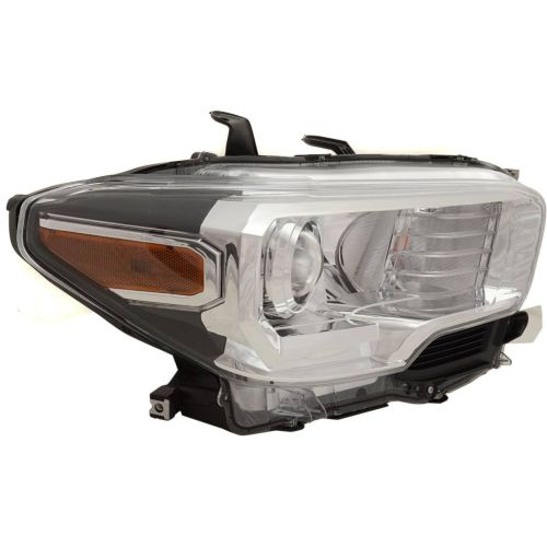 TOYOTA TACOMA HEAD LAMP ASSY RIGHT (Passenger Side) (WO/LED DRL)(W/FOG LAMP)(CHROME/BLACK)**CAPA** OEM#8111004262 2019-2023 PL#TO2503276C