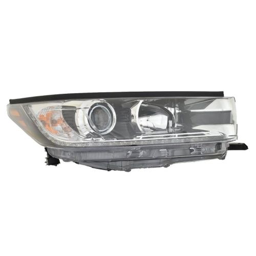 TOYOTA HIGHLANDER HEAD LAMP ASSY RIGHT (Passenger Side) (W/LED DRL)(W/SMOKED CHROME) **CAPA** OEM#811100E362 2019 PL#TO2503290C