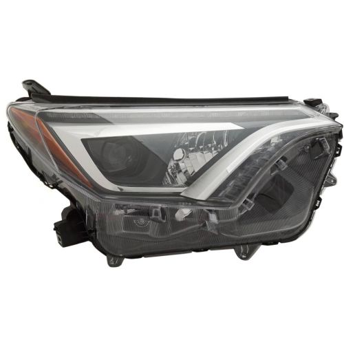 TOYOTA RAV4 HYBRID HEAD LAMP RIGHT (Passenger Side) (LED HEAD LAMP)**CAPA** OEM#8114542670 2016-2018 PL#TO2519190C