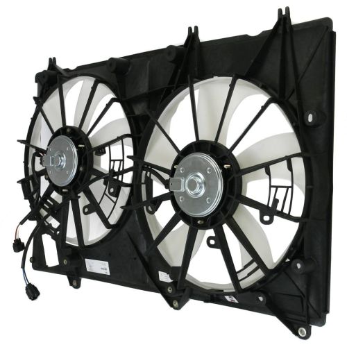 TOYOTA HIGHLANDER RADIATOR & A/C FAN ASSEMBLY (3.5L W/TOW)(DUAL FAN)(10-10 JAPAN) OEM#1671131370-PFM 2008-2010 PL#TO3115154