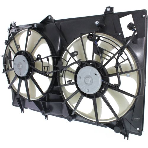 TOYOTA HIGHLANDER RADIATOR & A/C FAN ASSEMBLY (3.5L W/TOW)(DUAL FAN)(10-10 USA) OEM#167110P190-PFM 2010-2013 PL#TO3115171