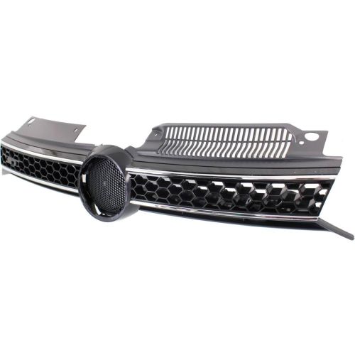 VOLKSWAGEN GTI 2/4DOORS GRILLE BLK/CHR MOLDING OEM#5K0853651BGATL 2010-2014 PL#VW1200159