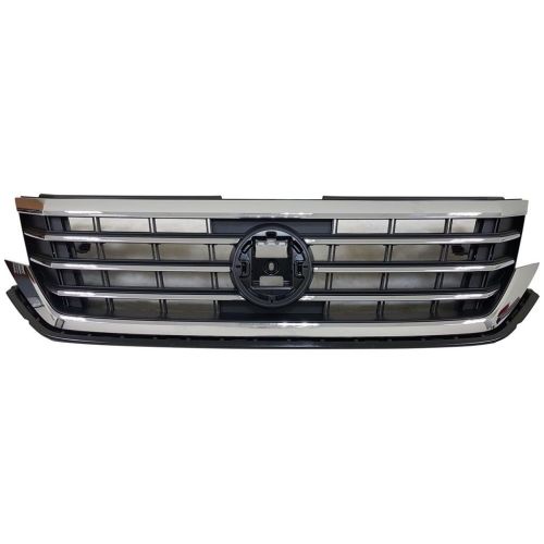 VOLKSWAGEN PASSAT  GRILLE CHROME/BLACK (WO/R-LINE) OEM#561853651BDZLL 2020-2022 PL#VW1200179
