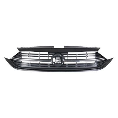 VOLKSWAGEN GLI GRILLE BLACK W/UPPER BLACK MLDG (SPORT) **CAPA** OEM#17A853651ALLDB 2022-2023 PL#VW1200185C