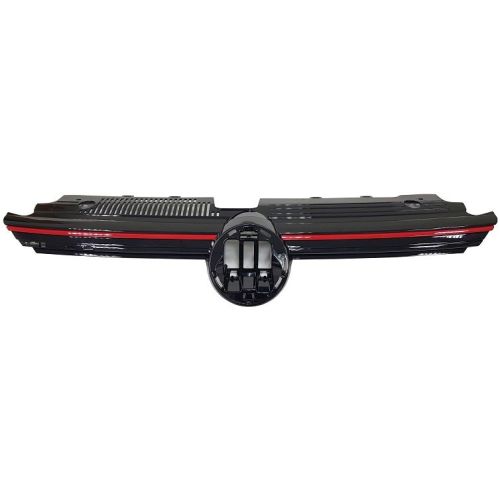 VOLKSWAGEN GTI GRILLE BLACK (WO/LIGHT BAR)(BASE/S) OEM#5H0853651AE041 2022-2023 PL#VW1200187