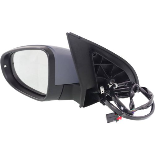 VOLKSWAGEN GOLF (2/4 DR) (LH Exhaust) DOOR MIRROR LEFT (Driver Side) PWR/HTD/SIGNAL/PUDDLE LAMP (WO/MEMORY)(W/CVR) OEM#5K0857507R9B9-PFM 2010-2014 PL#VW1320134