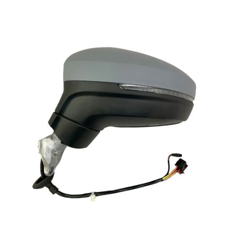 VOLKSWAGEN TIGUAN DOOR MIRROR LEFT (Driver Side) PWR/HTD/SIGNAL/PUDDLE/MEMORY/P-FOLD (W/BSD)(PTM) OEM#5NN857507T9B9-PFM 2018-2021 PL#VW1320184