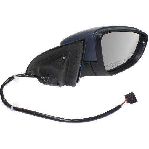 VOLKSWAGEN CC DOOR MIRROR RIGHT (Passenger Side) PWR/HTD/SIGNAL/PUDDLE/M-FOLD (WO/MEMORY) OEM#3C8857508BA9B9-PFM 2009-2012 PL#VW1321139