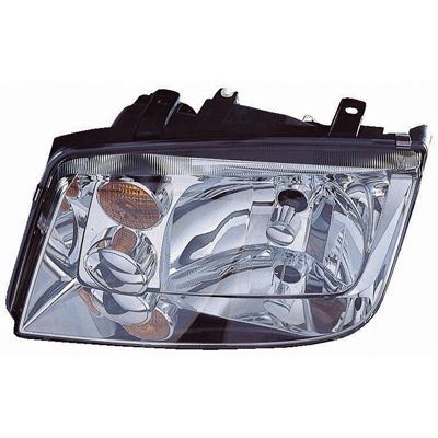 VOLKSWAGEN JETTA (GEN 4) HEAD LAMP UNIT LEFT (Driver Side) (W/O FOG)(CHR BEZEL)(W/AMBER SIGNAL LENS) OEM#1J5941017BJ 2002-2005 PL#VW2502125