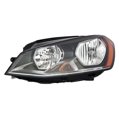 VOLKSWAGEN GOLF  HEAD LAMP ASSY LEFT (Driver Side) (HALOGEN)(TO 6-30-14) **CAPA** OEM#5G0941005C 2015 PL#VW2502158C