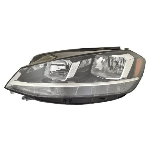 VOLKSWAGEN GTI HEAD LAMP ASSY LEFT (Driver Side) (HALOGEN) **CAPA** OEM#5GM941005E 2018-2021 PL#VW2502176C